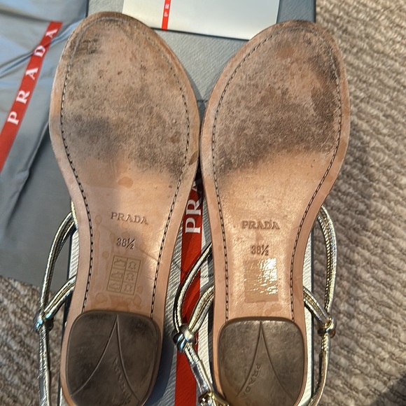 Prada Sandals in Gold - Picture 4 of 7